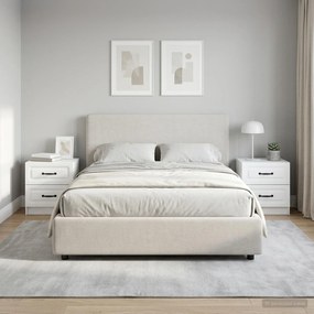 vidaXL Κομοδίνο 2 τεμ. Λευκό 43 x 34,5 x 44,5 εκ Επεξεργασμένο Ξύλο
