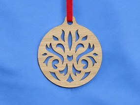 Σετ των 3 Intra απο ξύλο plywood 3mm-4mm πάχος – Μπιχλιμπίδι χριστουγεννιάτικο δέντρο με λουλούδια 40x40 cm INTRAVECTRY-MY545304