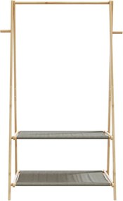 vidaXL Κρεμάστρα Ρούχων με Ράφια 96x45,5x150,5 εκ. Μπαμπού