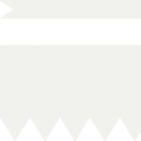 vidaXL Περίγραμμα γκαζόν 30 pcs Λευκό 100 x 0.05 x 20 εκ