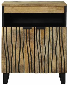 vidaXL Πλαϊνό Γραφείο Καφέ 60 x 33 x 75 cm Μασίφ ξύλο μάνγκο