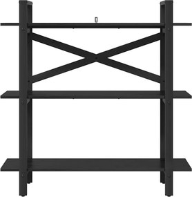 vidaXL Ράφι Βιβλίων 3 επιπέδων 100 x 33,5 x 102 εκ Επεξεργασμένο Ξύλο