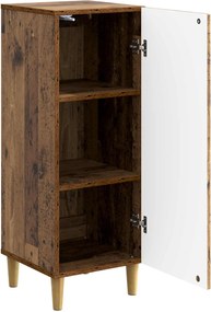 vidaXL Πλαϊνό γραφείο Παλαιωμένο ξύλο 33 x 34,5 x 90 εκ