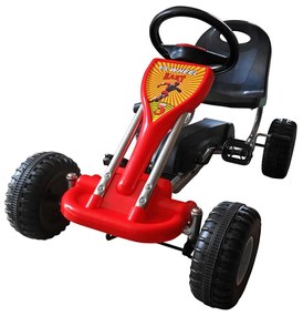 vidaXL Go Kart με Πετάλια Κόκκινο