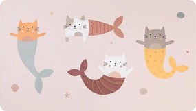 Παιδική Πετσέτα Θαλάσσης Microfiber (90x160) Monneka Mermaid Cats