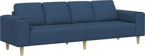 vidaXL Καναπές σαλονιού Μπλε 250 x 77 x 76 εκ. Πολυεστέρας