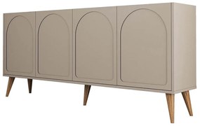Μπουφές Lyon 845HCT5535 180x35x81cm Mocha Particle Board, Melamine