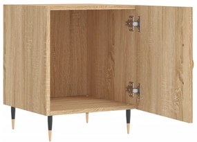 vidaXL Κομοδίνα 2 τεμ. Sonoma Δρυς 40 x 40 x 50 εκ. από Επεξεργ. Ξύλο