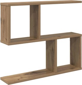 vidaXL Ράφι Τοίχου Artisan Δρυς 60 x 12 x 50,5 εκ Επεξεργασμένο Ξύλο