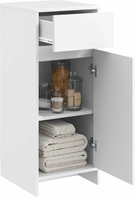 vidaXL Ντουλάπι Μπάνιου Λευκό 35 x 36,5 x 85 εκ. Επεξεργασμένο Ξύλο