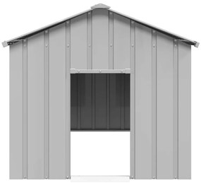 vidaXL Σπιτάκι σκύλου με οροφή 113x153x101 cm Γαλβανισμένος χάλυβας