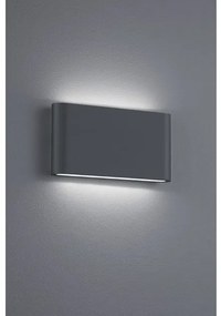 Απλίκα Φωτιστικό Τοίχου 2xLED 4,5W ΙΡ54 Up Down 17cm Thames II Trio Lighting-227660242-Ανθρακί 227660242