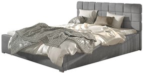 Επενδυμένο κρεβάτι Grady-140 x 200-Χωρίς μηχανισμό ανύψωσης-Gkri