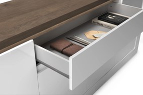 Έπιπλο Τηλεόρασης Ανθρακί Οξειδωμένο 121x43x57