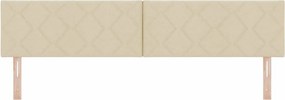 vidaXL Κεφαλάρι Κρεμ 200 cm ύφασμα