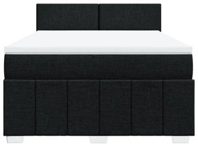 ΚΡΕΒΑΤΙ BOXSPRING ΜΕ ΣΤΡΩΜΑ ΜΑΥΡΟ 140X190 ΕΚ. ΥΦΑΣΜΑΤΙΝΟ 3289358