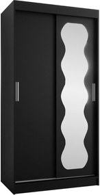 Ντουλάπα Spoti 100 Συρόμενη-Μαύρο