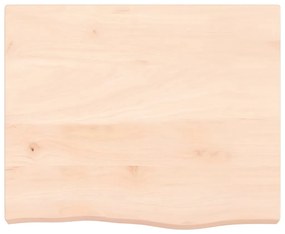 vidaXL Πάγκος Μπάνιου 60x50x(2-6) εκ. από Ακατέργαστο Μασίφ Ξύλο