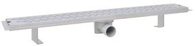 vidaXL Σιφόνια Ντουζιέρας Γραμμικά 2 τεμ. 830x140 χιλ. Ανοξ. Ατσάλι