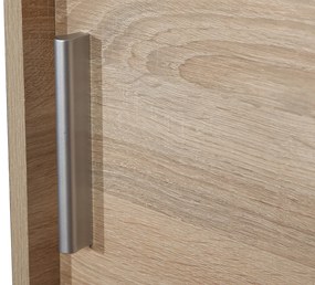 Ντουλάπα Miami 242, Άσπρο, 205x120x60cm, 118 kg, Πόρτες ντουλάπας: Ολίσθηση, Αριθμός ραφιών: 4, Αριθμός ραφιών: 4 | Epipla1.gr