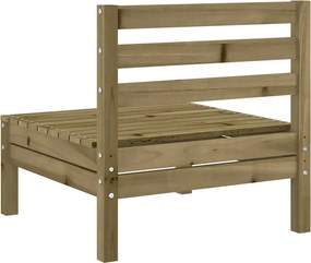 vidaXL Corner Sofa 2 τμχ. Impregnated Pinewood Natural Impregnated