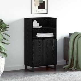vidaXL Highboard Μαύρο 60 x 36 x 110 εκ Επεξεργασμένο ξύλο