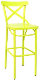 Σκαμπό Μπαρ Vaterlo/S 02-00-0473 49x42x111cm Yellow