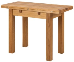 Τραπέζι Oakland 128, Δρυς, 75x100x45cm, 36 kg, Επιμήκυνση, Ξύλο, Φυσικό ξύλο καπλαμά, Φυσικό ξύλο καπλαμά, Πλαστικοποιημένη μοριοσανίδα, Ξύλο: Δρυς