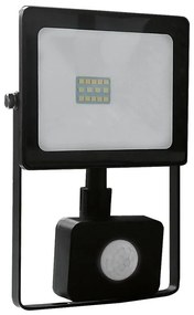 BLACK SENSOR LED SMD FLOOD LUMINAIRE IP66 10W 6000K 880Lm 230V RA80 ACA Q1060S