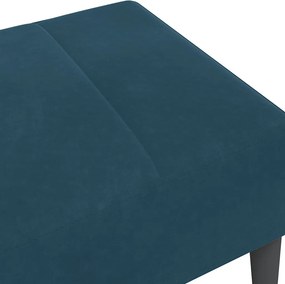 vidaXL Υποπόδιο Μπλε 77x55x31 εκ. Βελούδινο