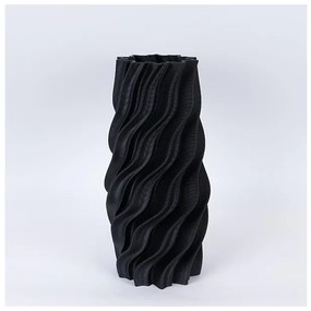 Βάζο Πορσελάνινο 3d Μαύρο 18x19x39cm 752-21100 Estheti-752-21100-Μαύρο 752-21100