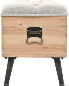 vidaXL Παγκάκι Κήπου 110 εκ. από Μασίφ Ξύλο Ελάτης