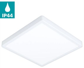 Πλαφονιέρα Λευκή Τετράγωνη 28,5cm IP44 LED Panel 20w 3000K 2400lm Eglo Fueva 5 99268