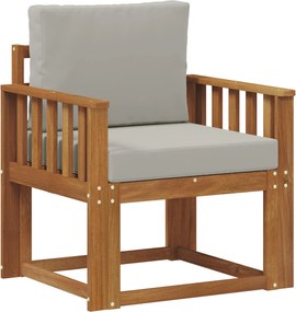vidaXL Εξωτερικός καναπές Στερεό Ξύλο Ακακίας και Πολυεστέρ
