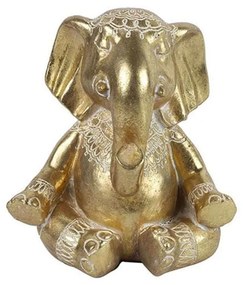 Διακοσμητικός Ελέφαντας 013.783509 14cm Gold Κεραμικό