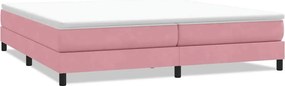 vidaXL Box Spring Κρεβάτι χωρίς στρώμα Ροζ 200x220 cm Βελούδινο