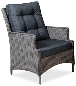 Πολυθρόνα Rattan Hamburg 223918 70x82x95cm Grey