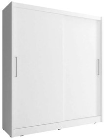 Ντουλάπα Δίφυλλη Συρόμενη 24114-WKw-200 200x214x62cm White Two Door Μοριοσανίδα