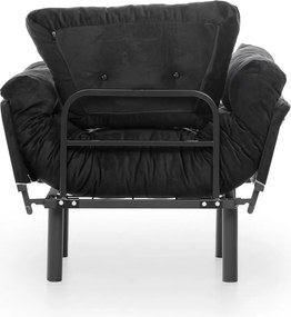 Πολυθρόνα Μαύρο NITTA SINGLE 70x95x85