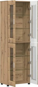vidaXL Highboard FLORIN 60 x 35 x 182 εκ. Artisan Oak