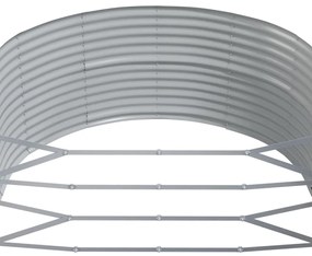 vidaXL Ζαρντινιέρα Καφέ 212x140x68 εκ. Ατσάλι Με Ηλεκτρ. Βαφή Πούδρας