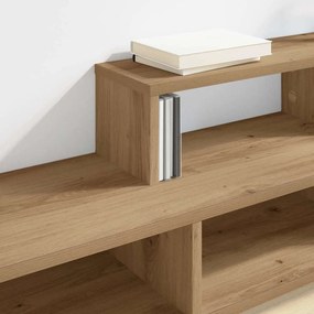 vidaXL ΡάφιΤηλεόρασηςΤοίχου 120x25x28,5εκ Επεξεργασμένο ξύλο