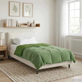vidaXL Χειμερινό Παπλωματοθήκη 140 x 200 cm Χειμώνας Πράσινο