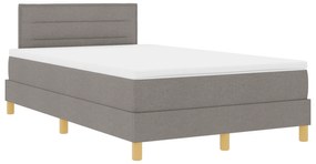 vidaXL Κρεβάτι Box Spring με Στρώμα Ταπ 120x200 εκ. Ύφασμα