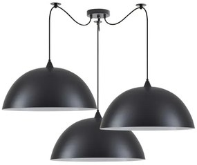 Κρεμαστό Φωτιστικό Οροφής 3xE27 Μαύρο Adept Pendant 77-8723 Homelighting-77-8723-Μαύρο 77-8723