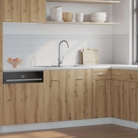 vidaXL Κάτω ντουλάπι νεροχύτη Lyon Artisan Oak Κατασκευασμένο ξύλο