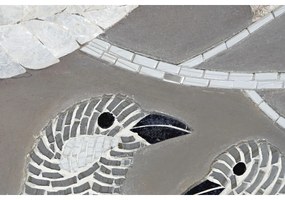 Καμβάς DKD Home Decor Μπεζ Γκρι Φύλλο φυτού 90 x 4 x 70 cm