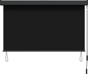 vidaXL Ρόλερ Μαύρο 160 x 250 cm Ύφασμα και Αλουμίνιο