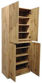 Παπουτσοθήκη-ντουλάπι Kebell pakoworld σε oak απόχρωση 71x41.5x180.4εκ