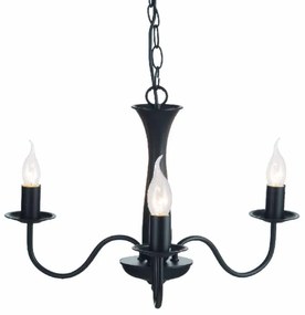 Φωτιστικό Οροφής Τρίφωτο Aca Knossos DLA12013PB Black Matt